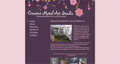 Desktop Screenshot of creativemetalartstudio.com